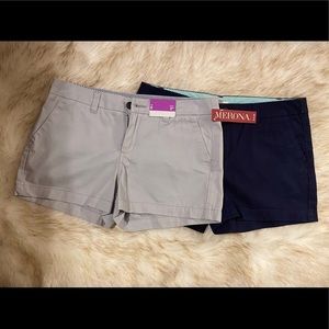 2 pair Brand New Merona shorts , one NWT, one NWOT
